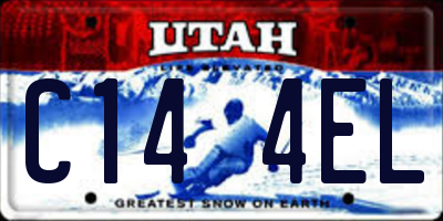 UT license plate C144EL