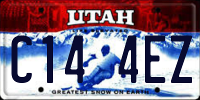 UT license plate C144EZ