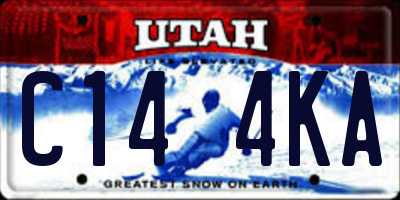 UT license plate C144KA