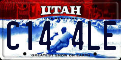 UT license plate C144LE