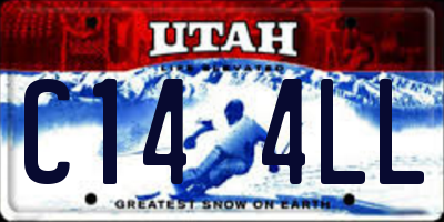 UT license plate C144LL