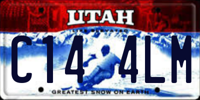 UT license plate C144LM