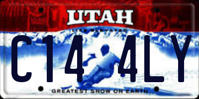 UT license plate C144LY