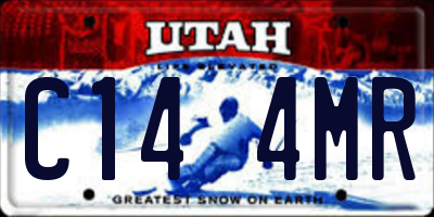 UT license plate C144MR