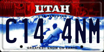UT license plate C144NM