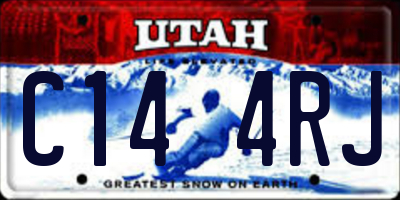 UT license plate C144RJ