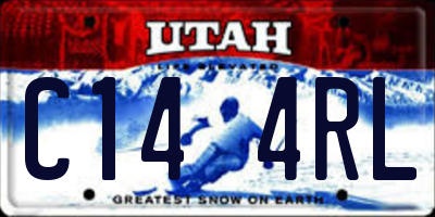 UT license plate C144RL