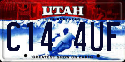 UT license plate C144UF
