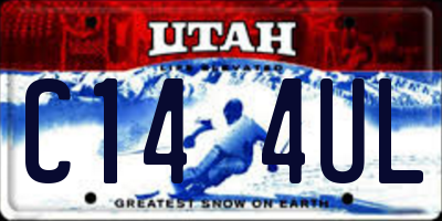 UT license plate C144UL
