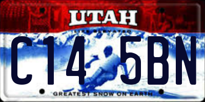 UT license plate C145BN
