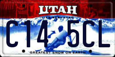 UT license plate C145CL