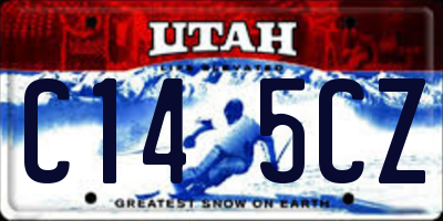 UT license plate C145CZ