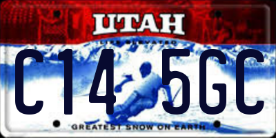 UT license plate C145GC
