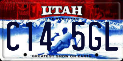UT license plate C145GL