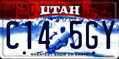 UT license plate C145GY