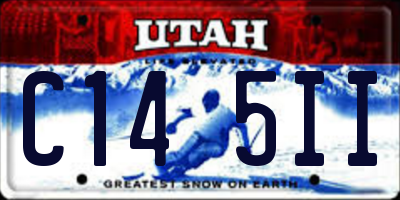 UT license plate C145II