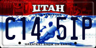 UT license plate C145IP