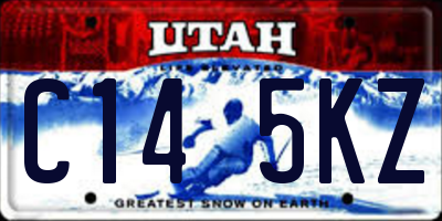 UT license plate C145KZ