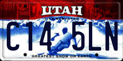 UT license plate C145LN