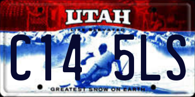 UT license plate C145LS