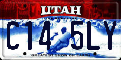 UT license plate C145LY