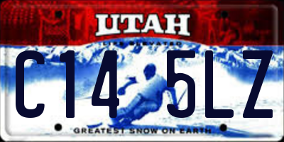 UT license plate C145LZ