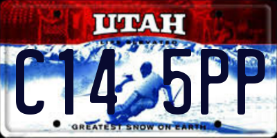 UT license plate C145PP