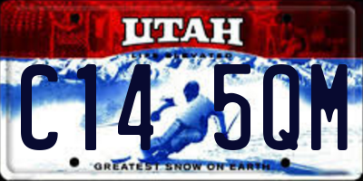 UT license plate C145QM