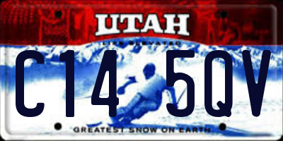 UT license plate C145QV