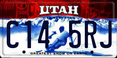 UT license plate C145RJ