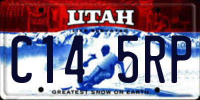 UT license plate C145RP