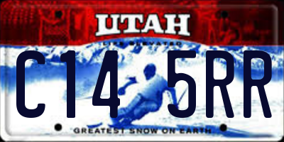 UT license plate C145RR