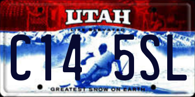 UT license plate C145SL