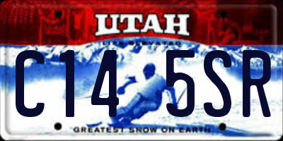 UT license plate C145SR