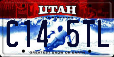 UT license plate C145TL