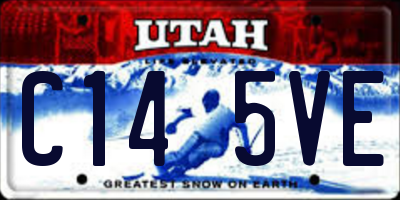 UT license plate C145VE