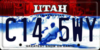 UT license plate C145WY