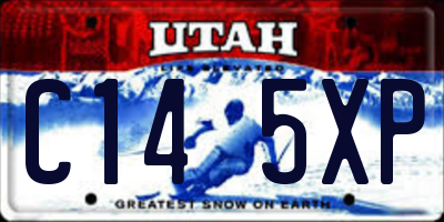 UT license plate C145XP