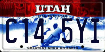 UT license plate C145YI