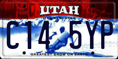 UT license plate C145YP