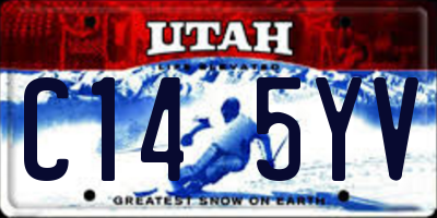 UT license plate C145YV