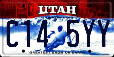 UT license plate C145YY