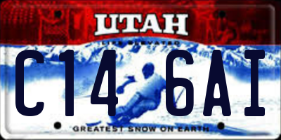 UT license plate C146AI