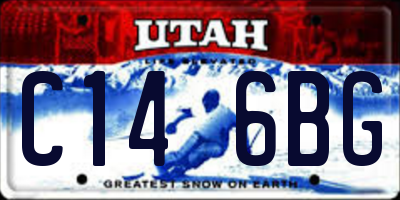 UT license plate C146BG