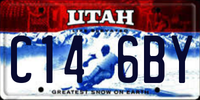 UT license plate C146BY