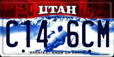 UT license plate C146CM
