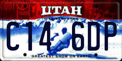 UT license plate C146DP