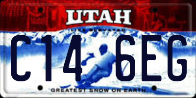 UT license plate C146EG