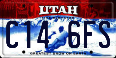 UT license plate C146FS