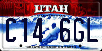 UT license plate C146GL